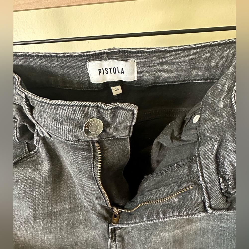Pistola Dana Bootcut Jeans in Washed Black Size 26 - Picture 7 of 12